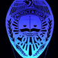 Police Logo 3-D Optical Illusion Multicolored LED Lamp