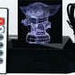 Baby Yoda Standing 3-D Optical Illusion LED Multicolor Lamp