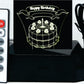 Birthday Cake 3-D Optical Illusion LED Desk, Table, Night Lamp