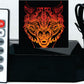 Wolf Angry Image 3-D Optical Illusion Multicolored Lamp