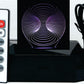 Double Hole 3-D Optical Illusion Multicolored Light