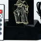 Yoda 3-D Optical Illusion Multicolored Light