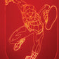 Spiderman Selection 3-D Optical Illusion Multicolored Lamp