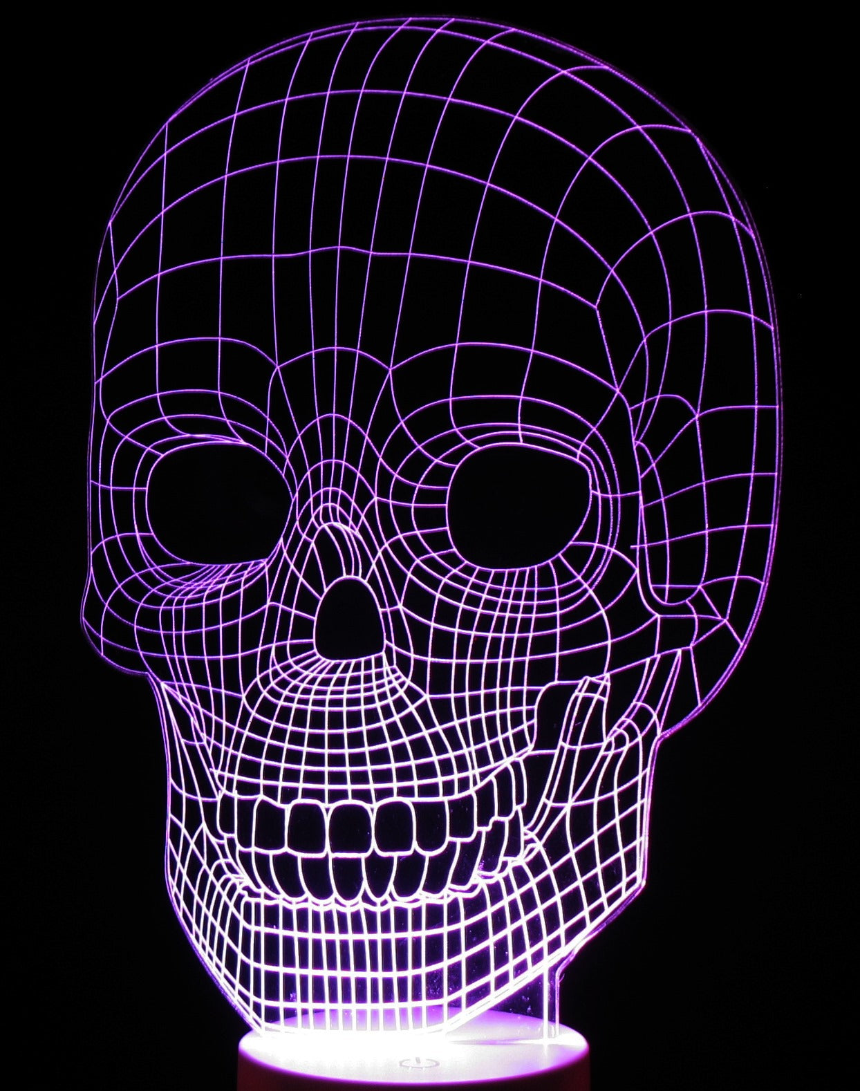 Halloween Image 3-D Optical Illusion Laser Cut with Multicolored LED Light