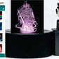 Kraken and Ship LED Desk, Table, Night Lamp