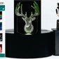 Deer Head Trophy 3-D Optical Illusion Multicolored Light