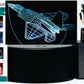 F-22 Raptor Fighter Jet 3-D Optical Illusion Multicolored LED Lamp