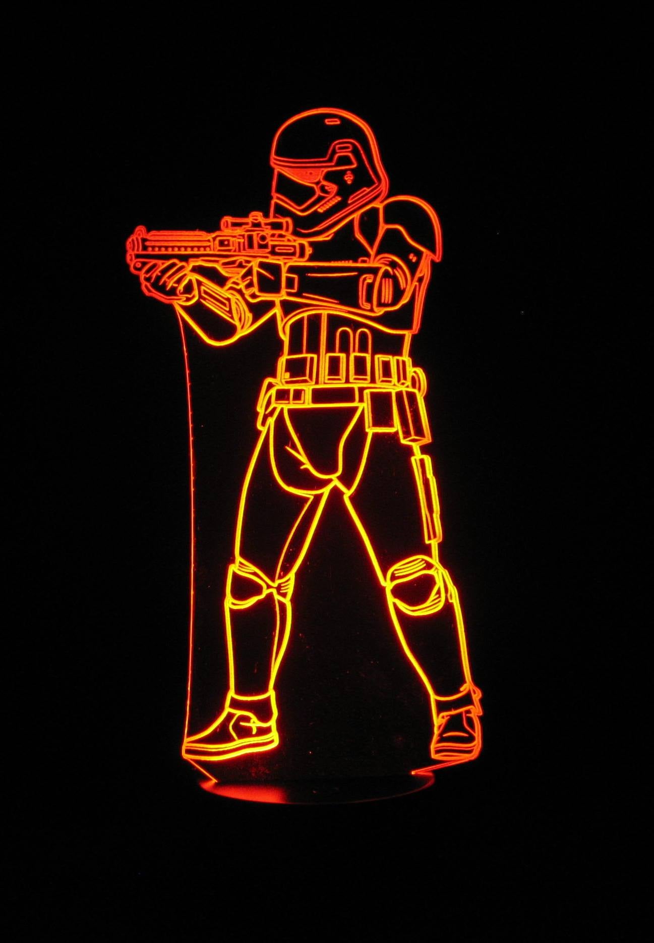 Star Wars (Section 2) 3-D Illusion LED Lamp with Remote