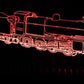 Train Steam Engine Large Rectangle 3-D Optical Illusion LED