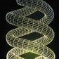Twisted Knot 3-D Optical Illusion Multicolored Lamp