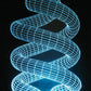 Twisted Knot 3-D Optical Illusion Multicolored Lamp