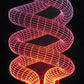 Twisted Knot 3-D Optical Illusion Multicolored Lamp