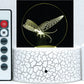 Butterflies 3-D Optical Illusion Multicolored Light