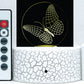 Butterflies 3-D Optical Illusion Multicolored Light