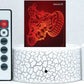Spiderman Selection 3-D Optical Illusion Multicolored Lamp