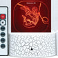 Spiderman Selection 3-D Optical Illusion Multicolored Lamp