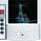 Lighthouse Seashore 3-D Optical Illusion Multicolored LED Lamp