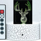 Deer Head Trophy 3-D Optical Illusion Multicolored Light