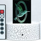 Hummingbird  3-D Optical Illusion Multicolored Light