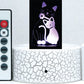 Cat & Kitten 3-D Optical Illusion Multicolored Light