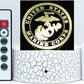 Marines Logo 3-D Optical Illusion Multicolored LED Lamp