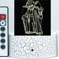 Yoda 3-D Optical Illusion Multicolored Light