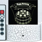Birthday Cake 3-D Optical Illusion LED Desk, Table, Night Lamp