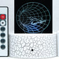 Jet Through Hole 3-D Optical Illusion LED Desk, Table, Night Lamp