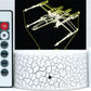 X-Wing Fighter 3-D Optical Illusion Multicolored Light