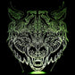 Wolf Angry Image 3-D Optical Illusion Multicolored Lamp