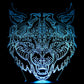 Wolf Angry Image 3-D Optical Illusion Multicolored Lamp