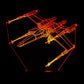 X-Wing Fighter 3-D Optical Illusion Multicolored Light