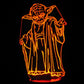 Yoda 3-D Optical Illusion Multicolored Light