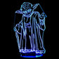 Yoda 3-D Optical Illusion Multicolored Light