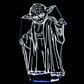 Yoda 3-D Optical Illusion Multicolored Light